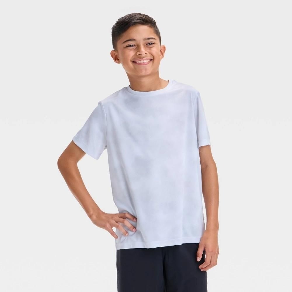 All in Motion Boys White Camo Printed Athletic T-Shirt XL 14-16 UPF 50+ Tee
